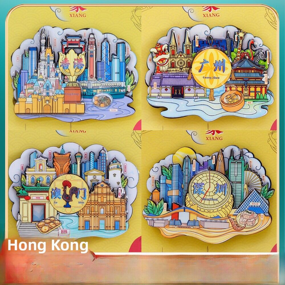 Victoria Harbour Hong Kong Cina magnete frigorifero souvenir