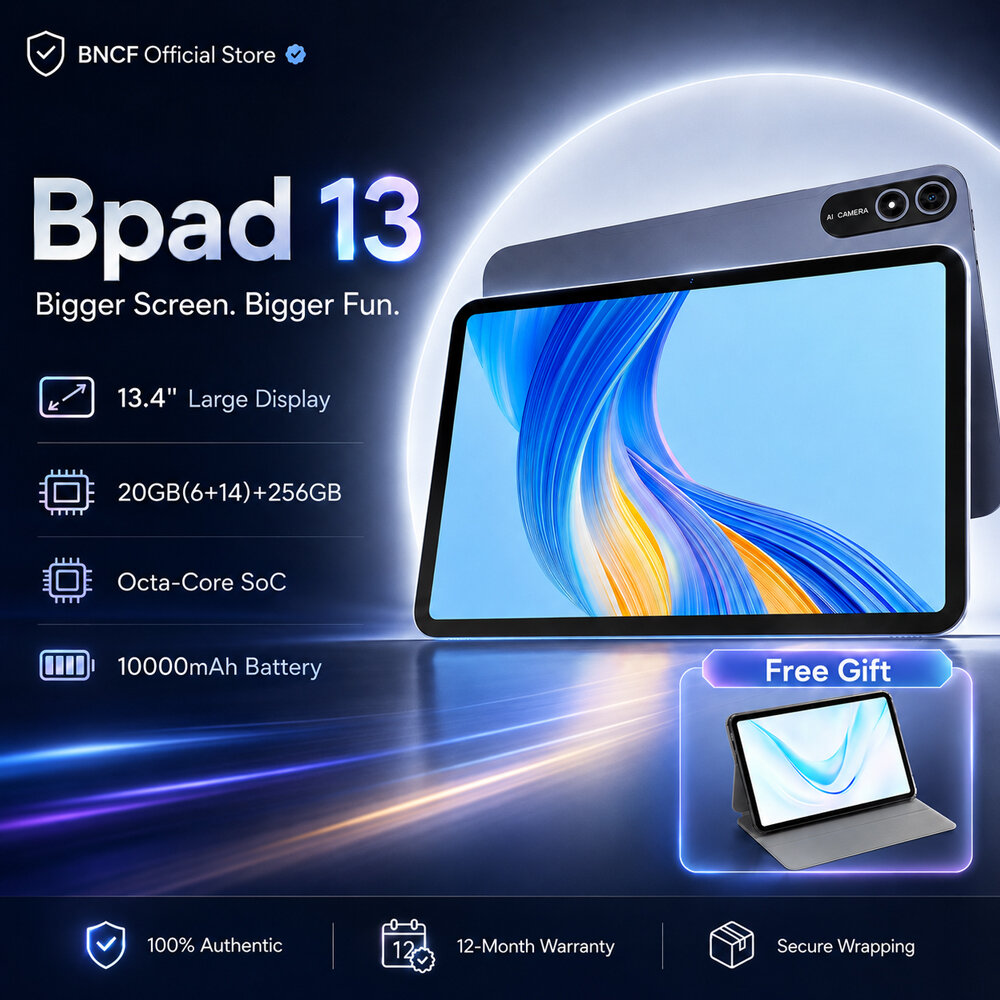 New Release] BNCF Bpad 13 Tablet 13.4 inches Large Screen 20GB(6+