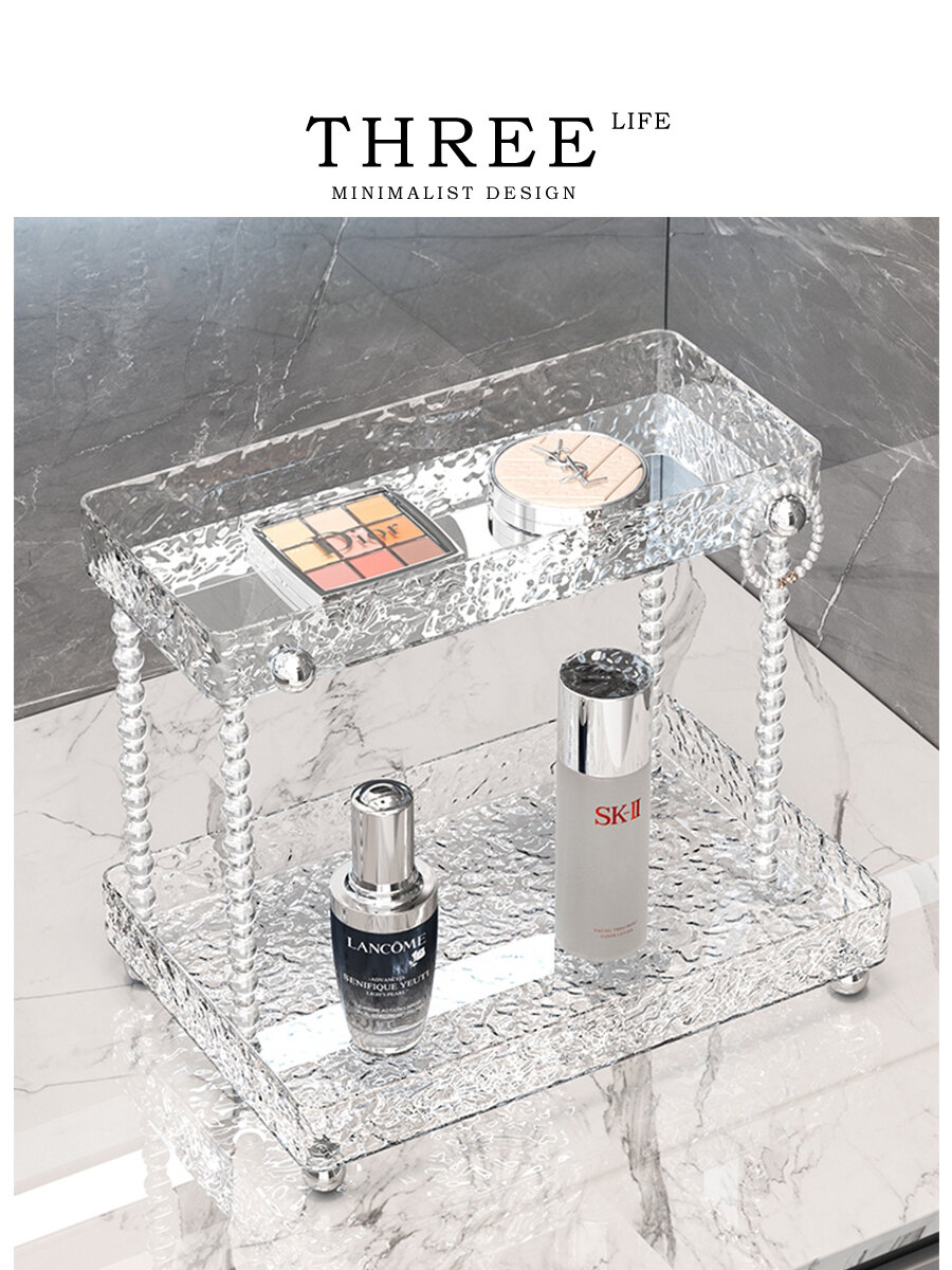 Tlife Nebula Bathroom Makeup Storage Rack Luxury Acrylic Shelf Nordic Style Toilet Decoration Accessories for Moving Gifts Harga  130 Ringgit*Penghantaran Percuma