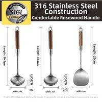 COOKER KING | Stainless Steel Mushroom-Shaped Cooking Spoon with Heat-Resistant Handle