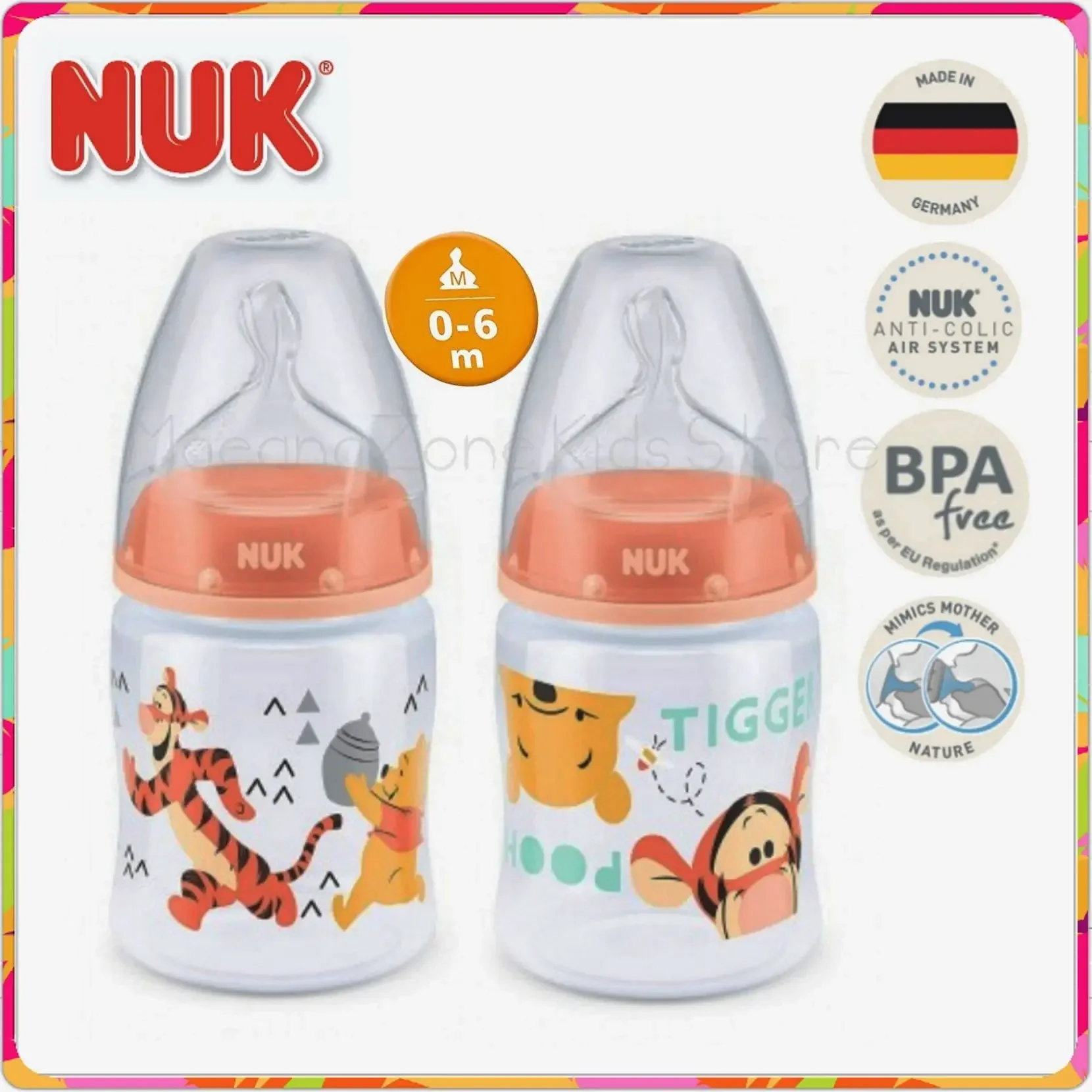 ❤ Awesome ❤ NUK First Choice Plus ➕ 150ml Bottle - Disney Winnie The Pooh