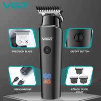 VGR V-937 Adult Hair trimmer LCD Digital Display Clipper Hair Salon Special pencukur misai rambut man shaver.