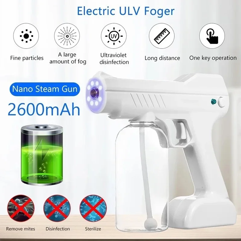 【READY STOCK】Sanitizer Spray Machine Blu-ray Handheld Disinfection Spray Gun UV Disinfection And Mite Removal Disinfection Gun