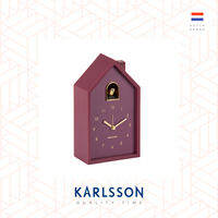 Karlsson Alarm clock Modern Cuckoo Oro ABS dark mauve  [Ready Stock] Alarm Clock Table clock Modern Luxury for Living Room Home Decor