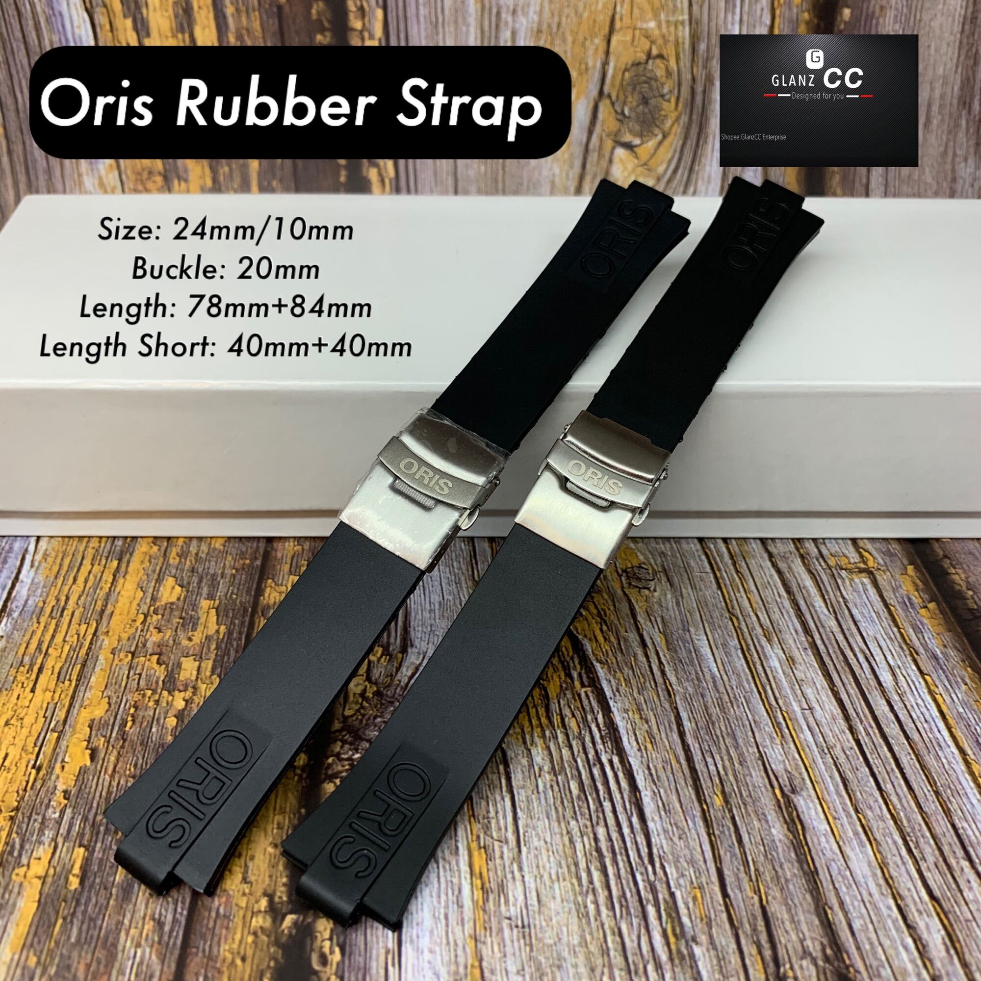 ORIS Rubber Strap TT Diver Rubber Strap 24mm 10mm Lazada