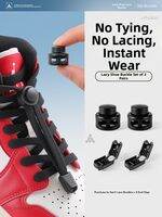 ZUYINBULUO | Quick Wear Elastic Shoelace Buckles Accessories