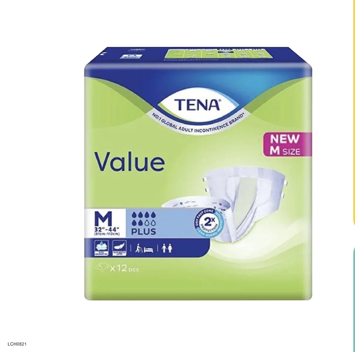 TENA VALUE ADULT DIAPERS M SIZE 12pieces/pack