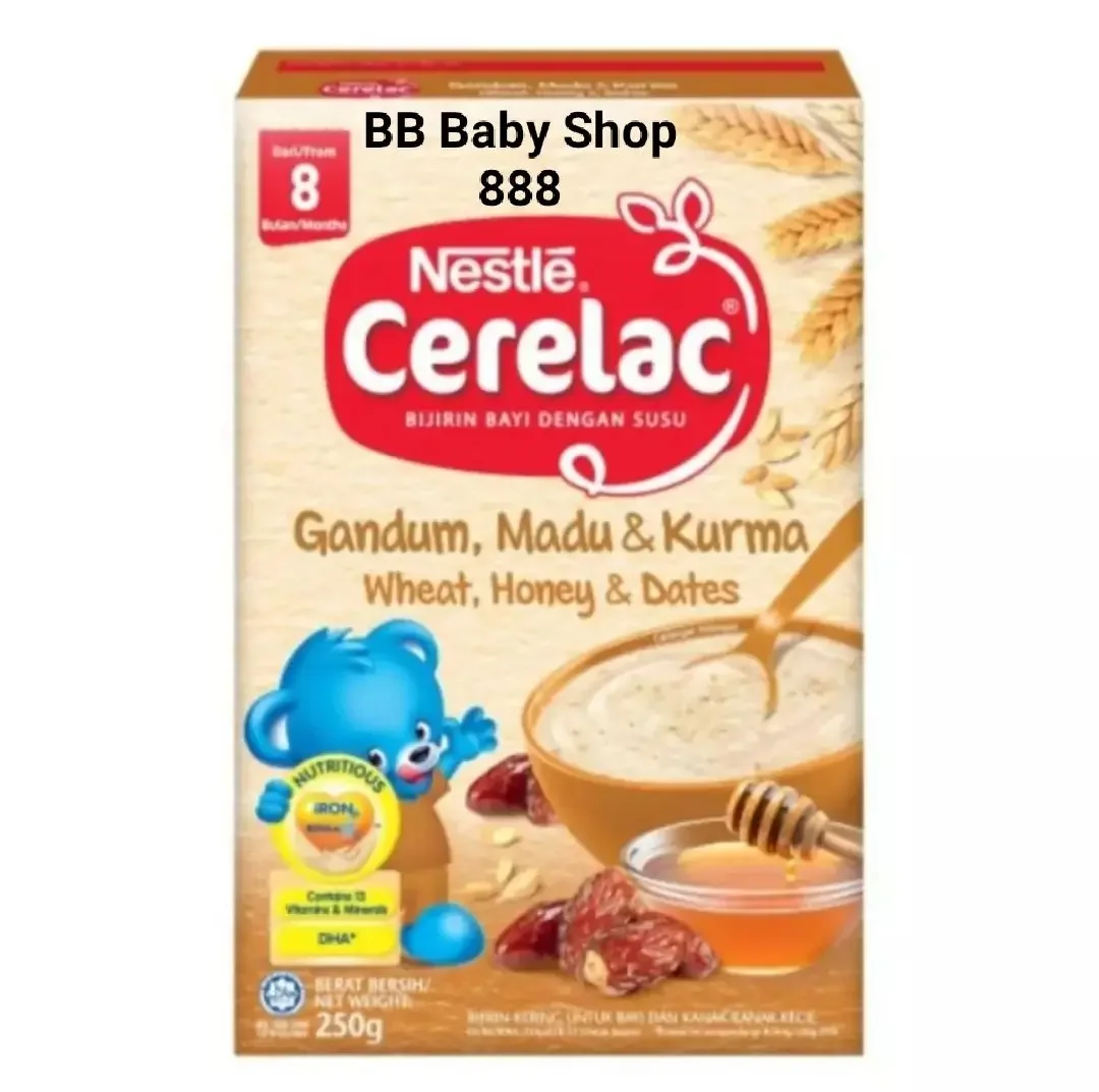 Nestle cerelac cereal - Gandum, madu & kurma/wheat, honey & dates