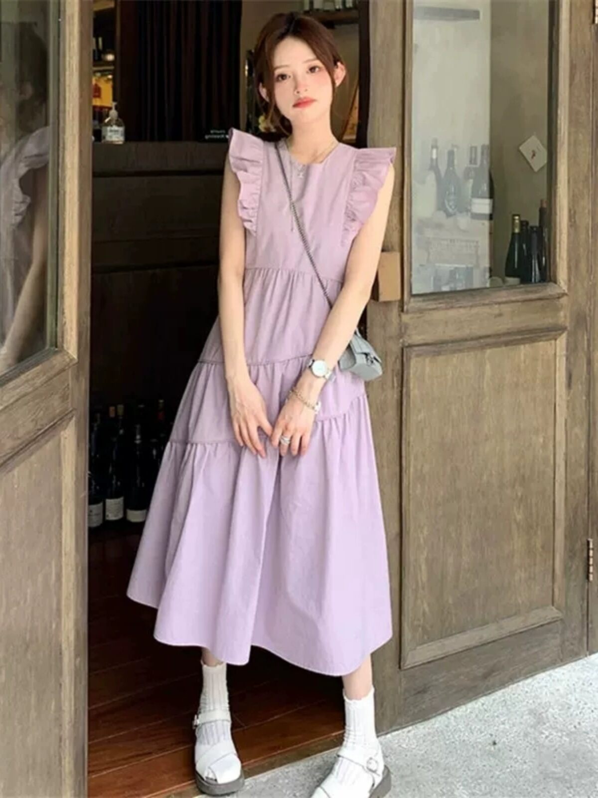 open lace back dress Pastel Tie Dye Swirl Women's Summer Dresses Beachwear Vacation 2024 V Neck  Casual Flowy Dress XS at Amazon Women's Clothing store
