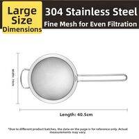 COOKER KING | Fine Mesh Stainless Steel Strainer for Kitchen