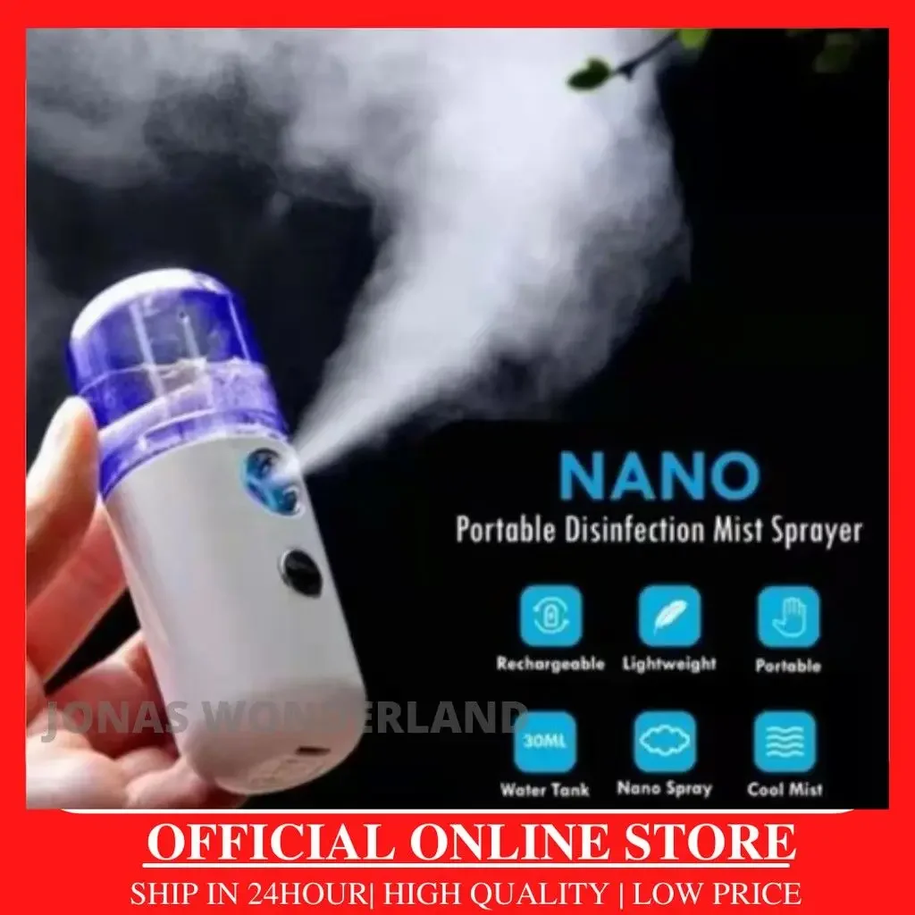 Nano Mist Spray Portable Sanitizer Spray Machine Nano Spray Antivirus Disinfectant Spray