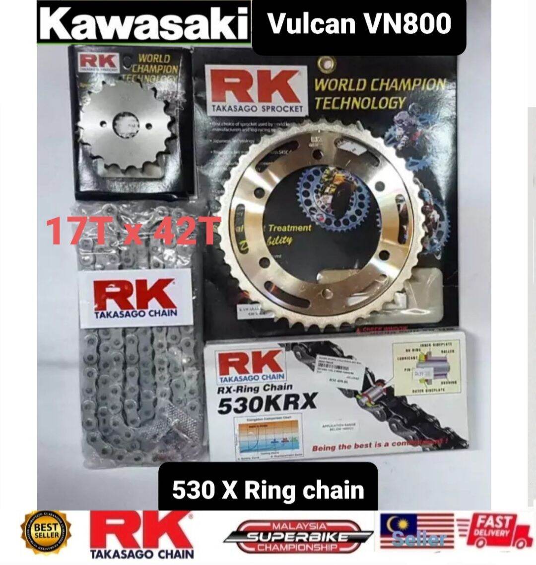 Kawasaki vulcan 800 chain and deals sprocket