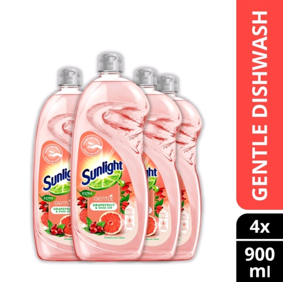 Sunlight Dishwash Liquid Gentle (900ml x 4) Lazada