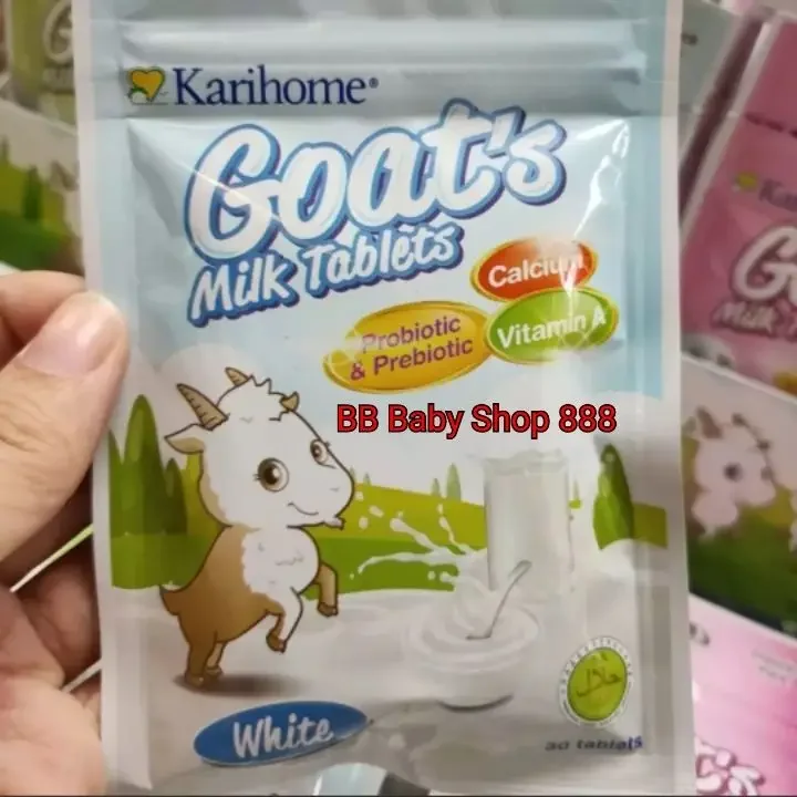 Karihome goat milk tablets - white