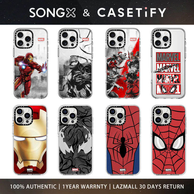 SONGX Casetify Phone Case Co Branded Marvel Pattern Series Case With Magsafe For iPhone 17 16 15 14 13 12 Pro Max/ iPhone 17 16 15 14 13 12 Pro/ iPhone 17 16 15 14 13 12 Anti Fall Protective Cover