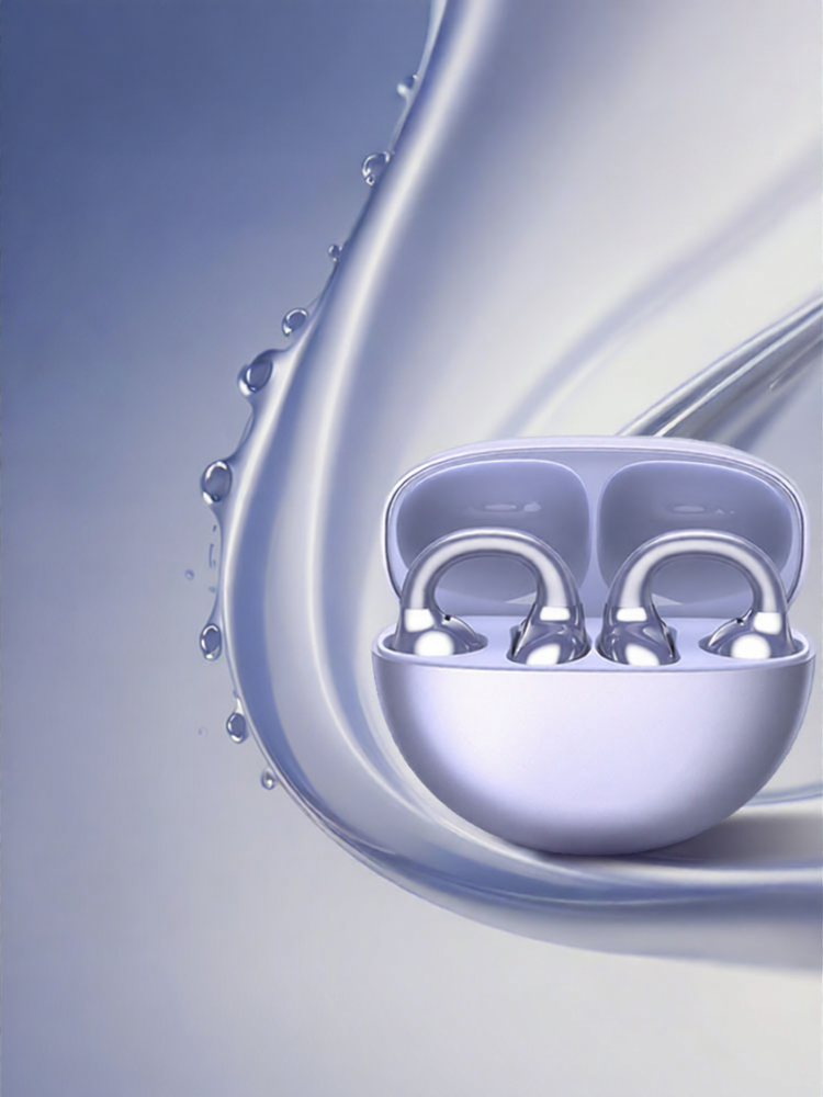 Bluetooth Earphone Huawei Compatible Clip On Long Battery Life