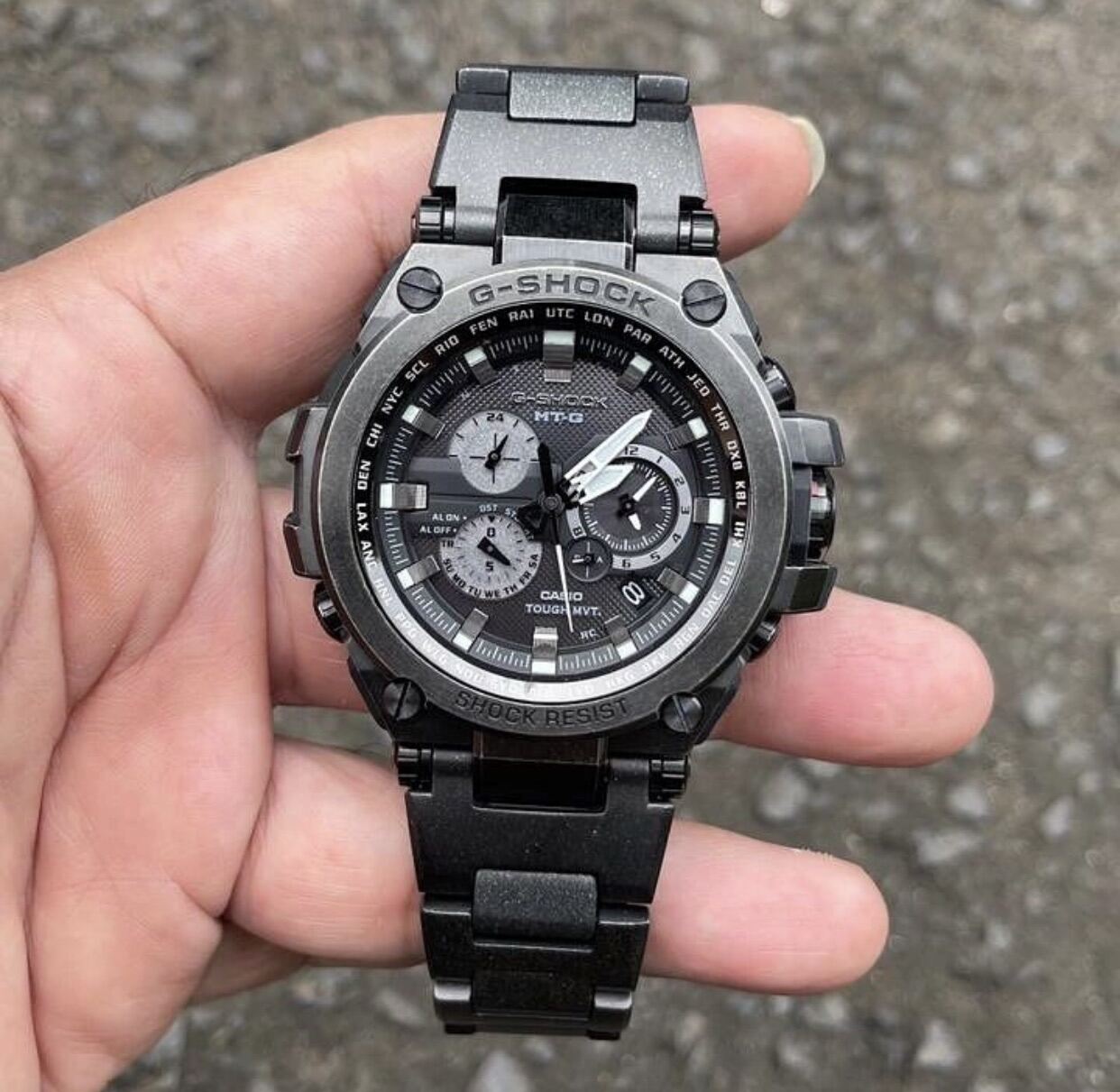 Original Marco] G-Shock MTG-S1000V-1A MT-G Series Core Guard Structure with  TRIPLE G RESIST Tough Solar Powered Dual World Layered Composite Band |  Official Warranty | Lazada