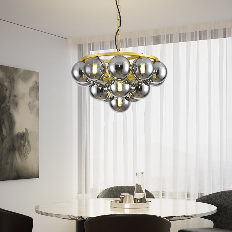 New Bubble Ball Living Room Pendant Modern Simple Light Luxury High Grade Bedroom Lamp Dining Table Light Fixtures ราคา 8,468 บาท*ส่งฟรี