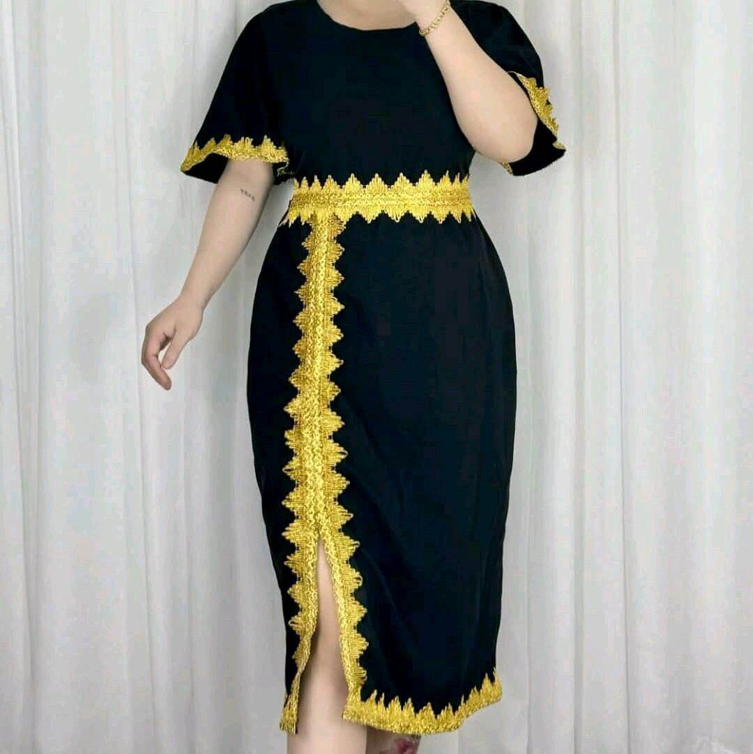slim fit dress slacks Arabella Sleeveless Gold Foil High Slit Formal Dress - Black | Occasion  Dress in Sizes XXS–6X