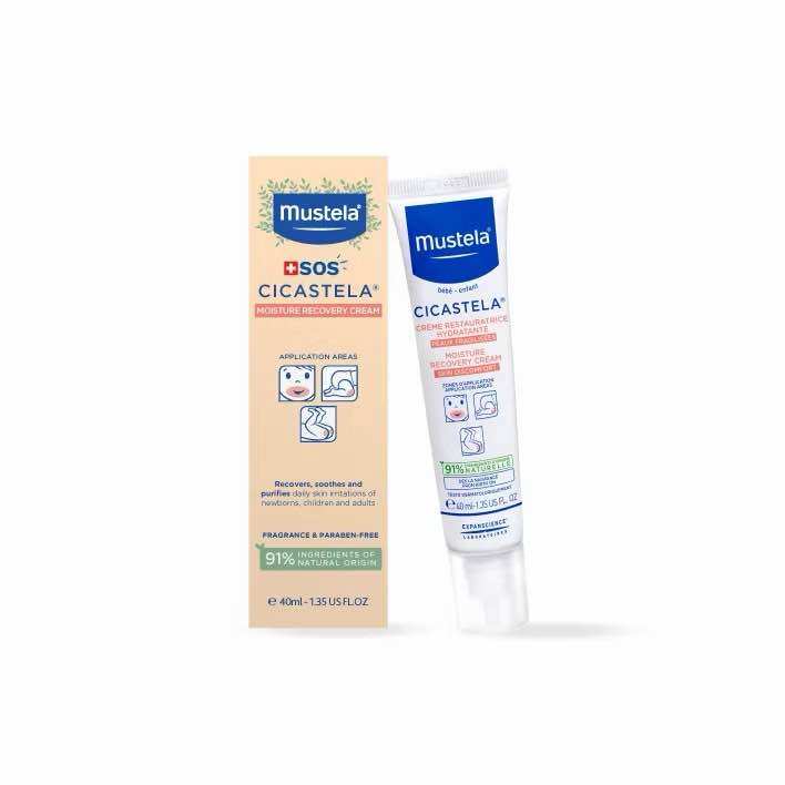 MUSTELA Cicastela Moisture Recovery Cream for All Skin Types (40ml/1.35fl.oz)