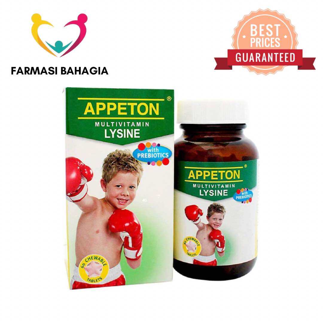 Appeton Multivitamin Lysine With Prebiotics Chewable Tablets 60’s Lazada