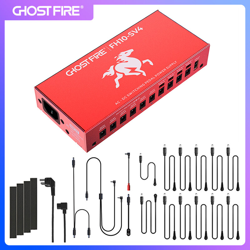 Ghost Fire Professional Isolated Power Bank Guitar Effects Pedal Power Supply with Independent Short-Circuit Protection (FH10-SV4) ราคา 5,327 บาท*ส่งฟรี