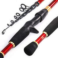 Sougayilang 1.8-2.4m Telescopic Fishing Rods Ultra light Spinning Casting Carbon Pole Fishing Accessories Lure Weight 10-30g