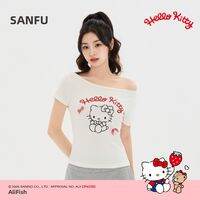 SANFU | Elegant Bow Decorated Womens T-Shirt