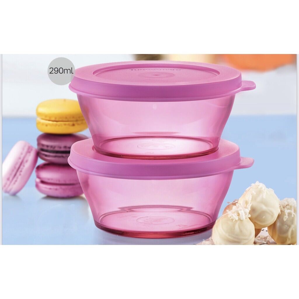 Tupperware Clear Bowl Gift Box set/ Clear Bowl/ Premium Bowl Set / Food ...