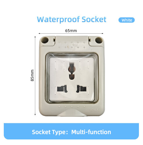 Herepow IP55 Waterproof Socket Universal UK EU FR Dual Standard Outdoor ...