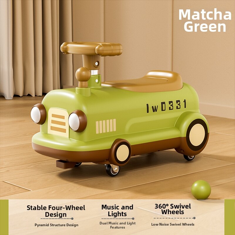 AMEITO | Toddlers Learning Walker Ride-on Push Car 4 Wheels