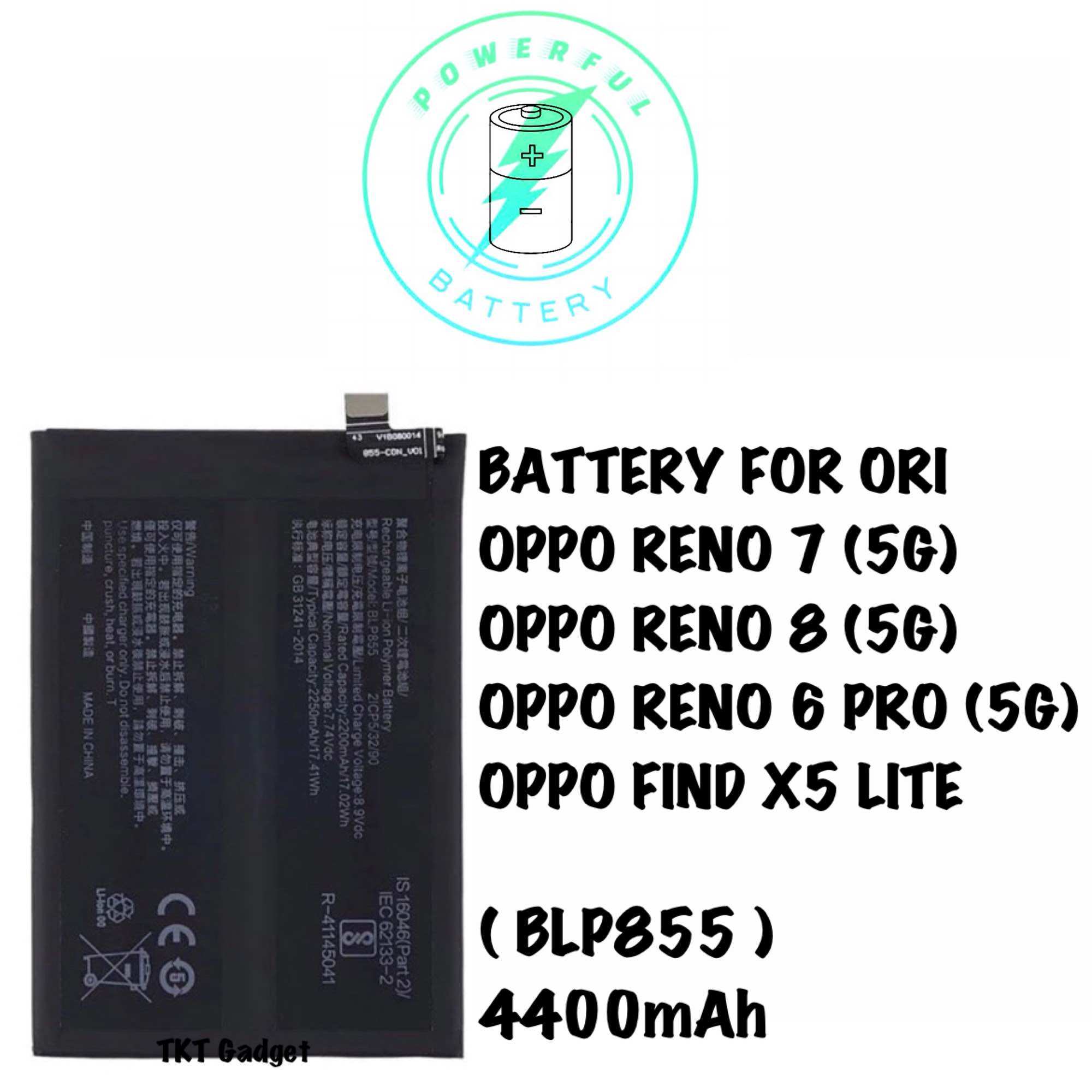 Batterie Interne Neuve Pour Oppo Reno 7 5G - Capacité 2250 MAh - EAN 3614408519407