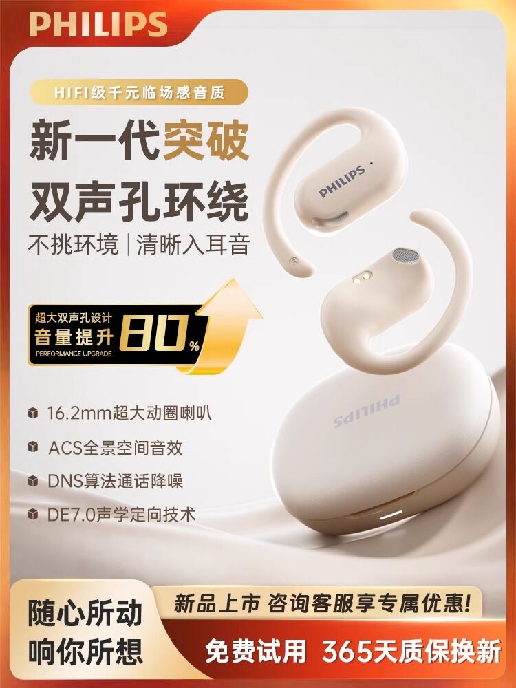 Philips | Wireless Bluetooth Over-Ear Headphones Noise Reduction