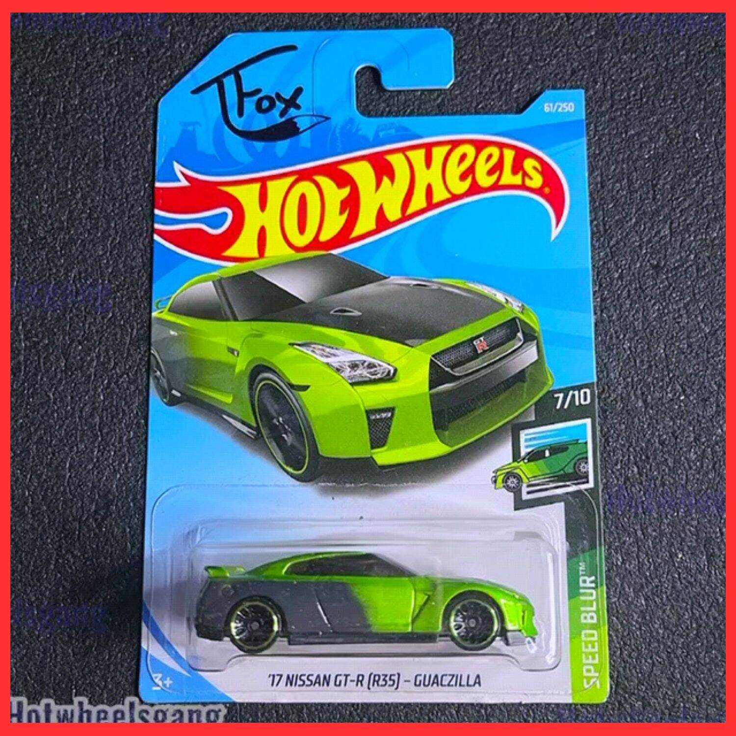 Hot Wheels Nissan GTR R35 2017 Guaczilla Faded Green R35 Hot Wheels Collection Car model gtr r35 Kereta gtr Model Diecast Lazada