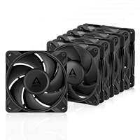 ARCTIC P12 Pro PST - 5 Pack - Powerful Premium Fan 120 mm PWM Fan with Y-Cable Splitter 600-3000 RPM 0 RPM ＜5% PWM Fluid Dynamic Bearing 4-Pin - Black