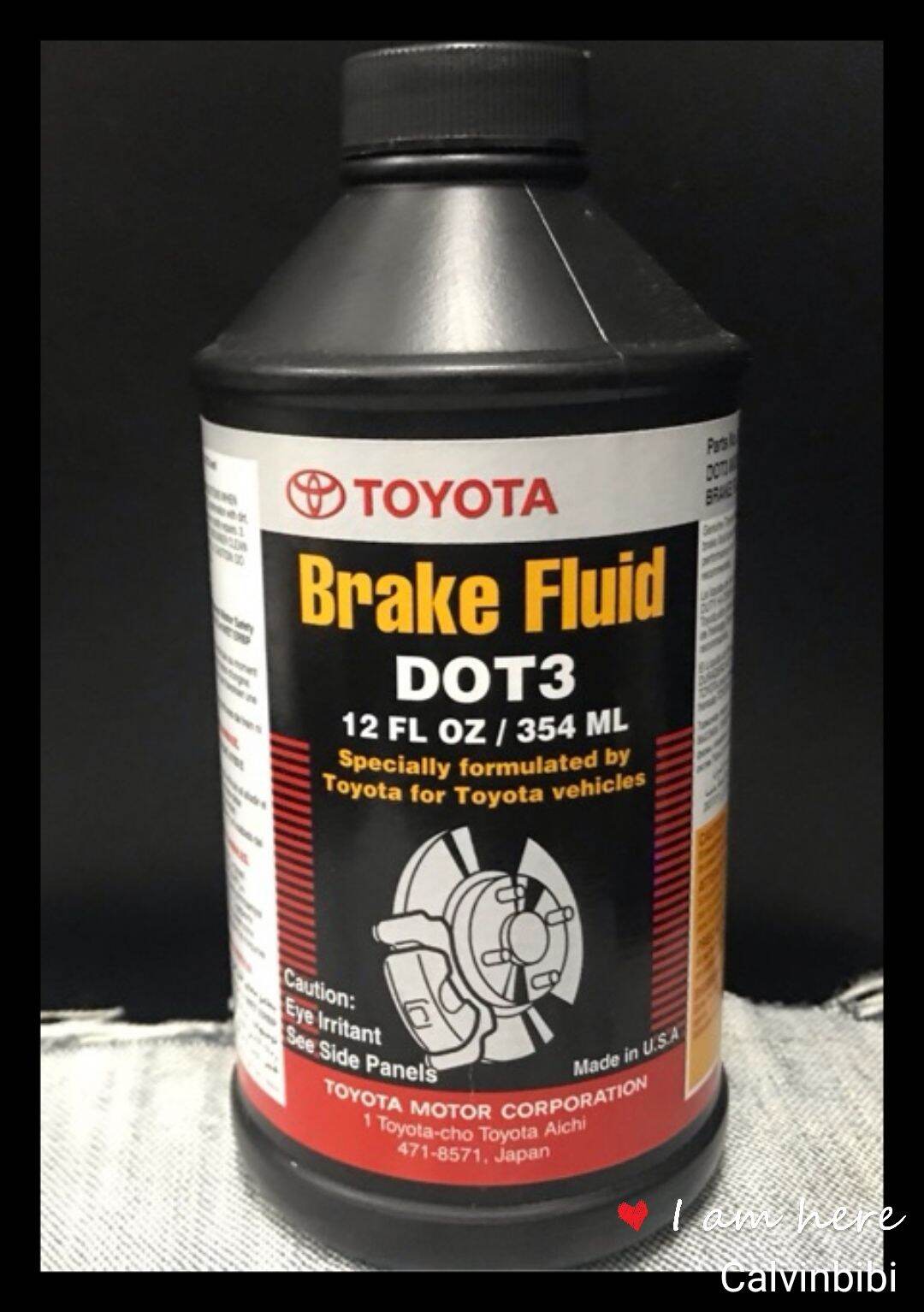 ORIGINAL TOYOTA DOT 3 BRAKE FLUID OIL （12FL OZ）【354ML】0882380010 Lazada