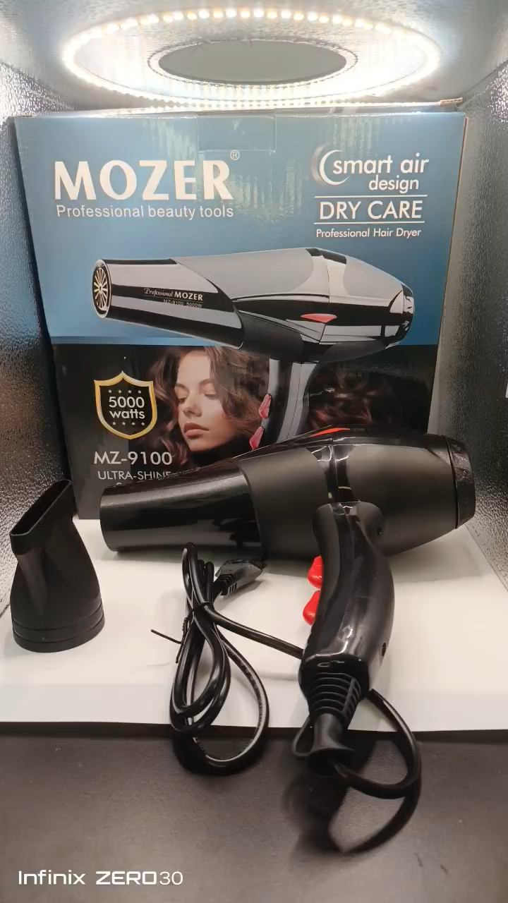 MOZER 5000W Hair Dryer MZ-9100 Professional Hair Blower Fast Dry