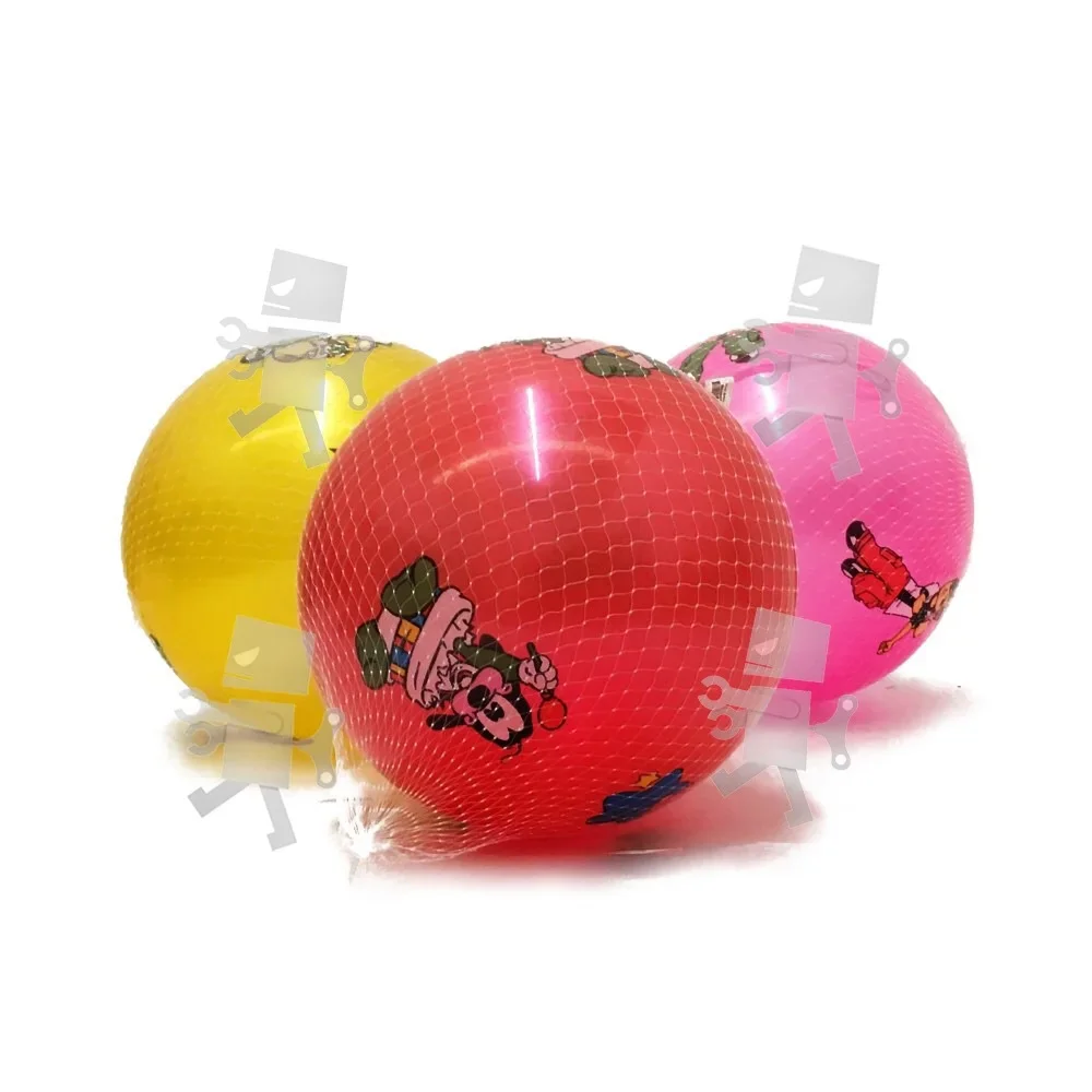 Inflatable 21cm PVC Balls with cartoon design bouncing toys for kids