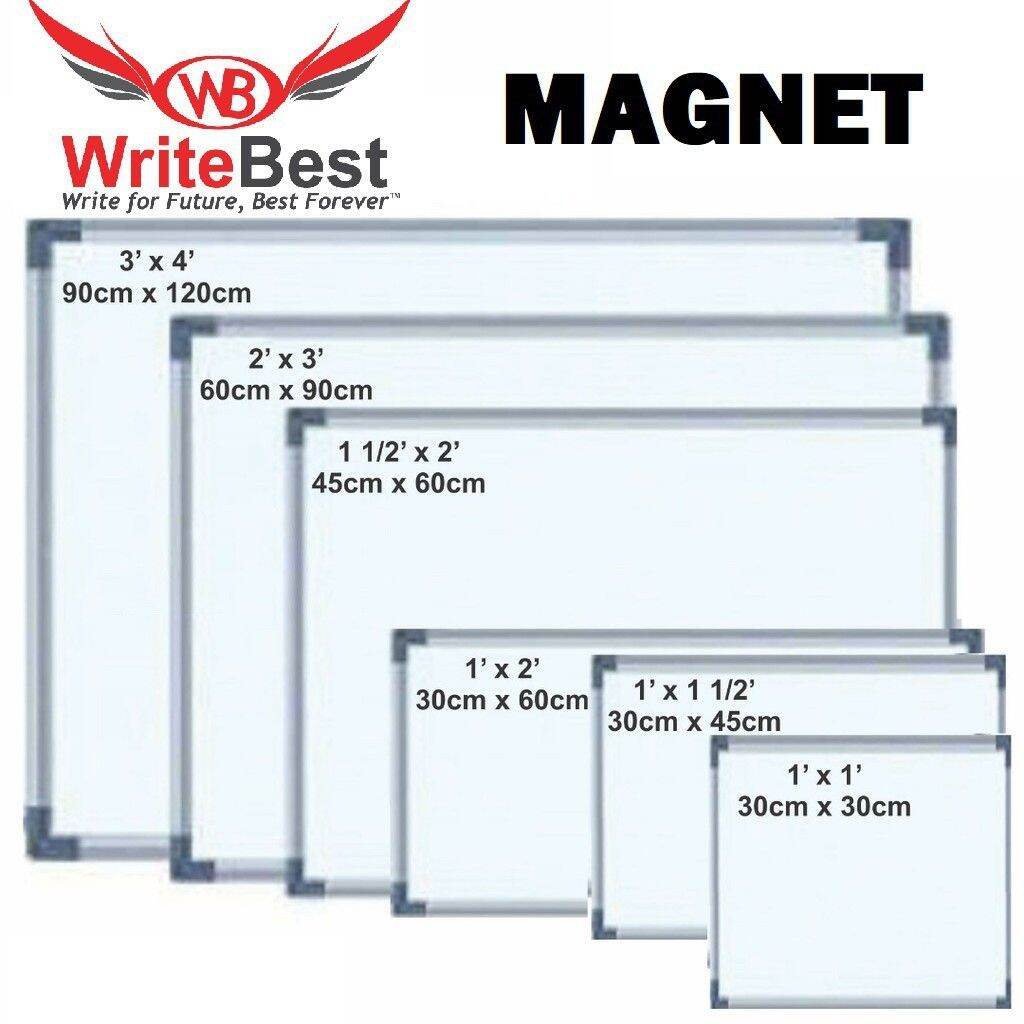 Writebest Magnetic White Board With Plastic Corner Caps WhiteBoard Lazada
