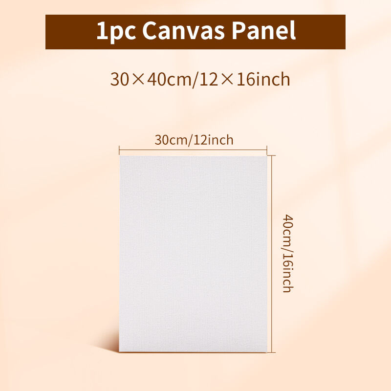 1pc Maries Canvas BoardArt Painting White Blank Canvas PanelsOilAcrylicGouacheTempera Paint for Professionals & Beginners