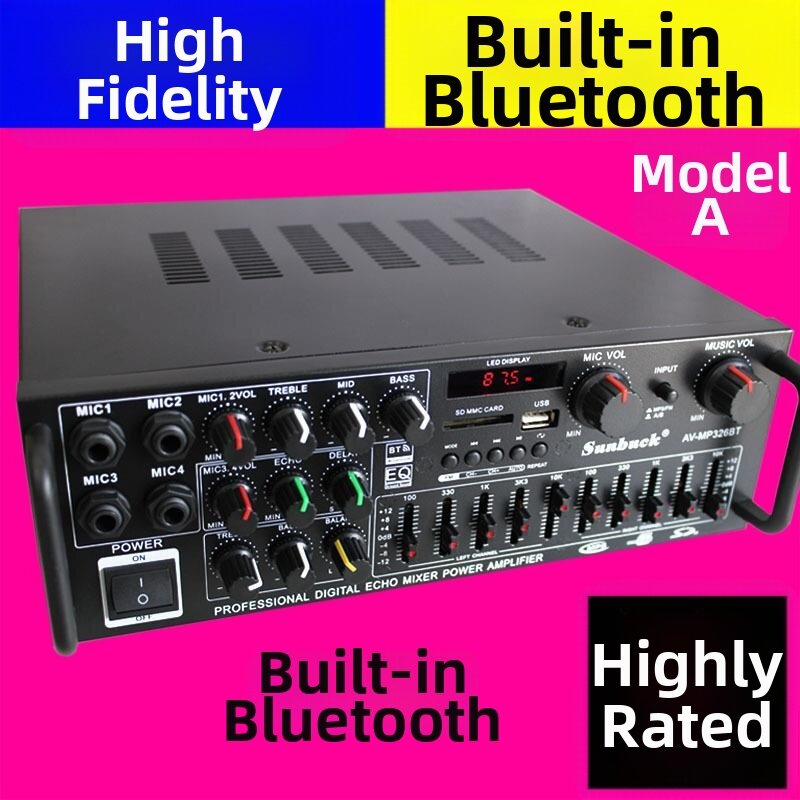 BONINGYU | High Power HIFI Karaoke Amplifier 220V/12V