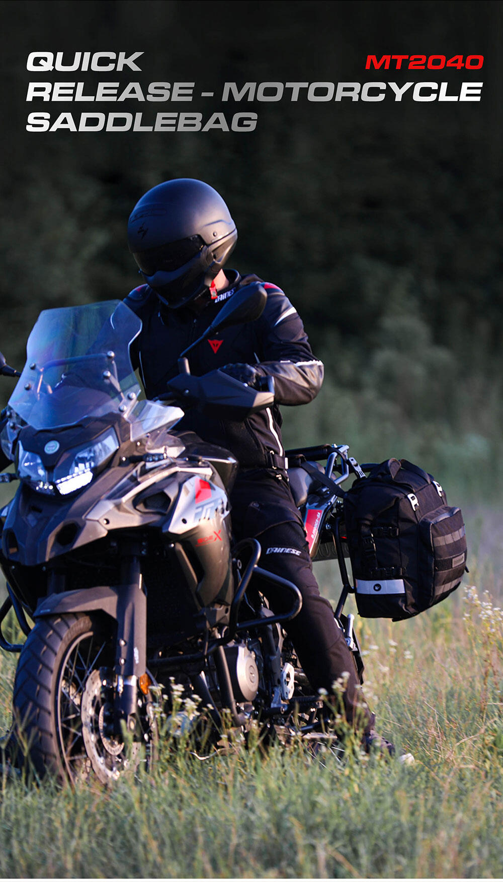 Rhinowalk Motorcycle Side Pannier Bag Waterproof Quick Release