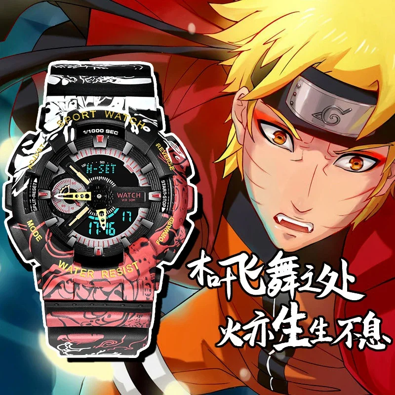 Naruto Joint-Name Children's Watch Boy One Piece Limited High School Primary School Student Female Trendy Waterproof Electronic
