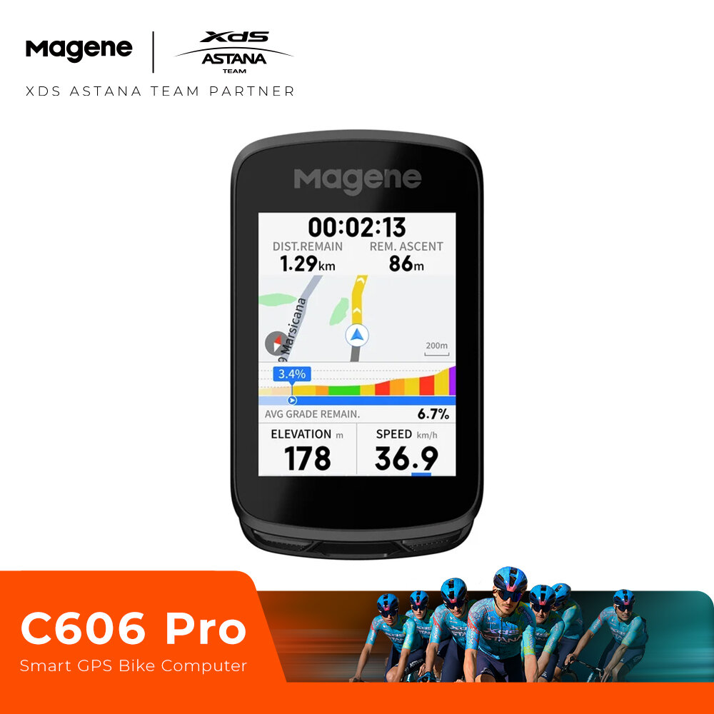 Magene C606 Pro Smart Bike Computer Navigation Capability Pro Waypoint Navigation Back-to-Start Color Touchscreen Wi-Fi Bluetooth Data Transfer ราคา 8,625 บาท*ส่งฟรี
