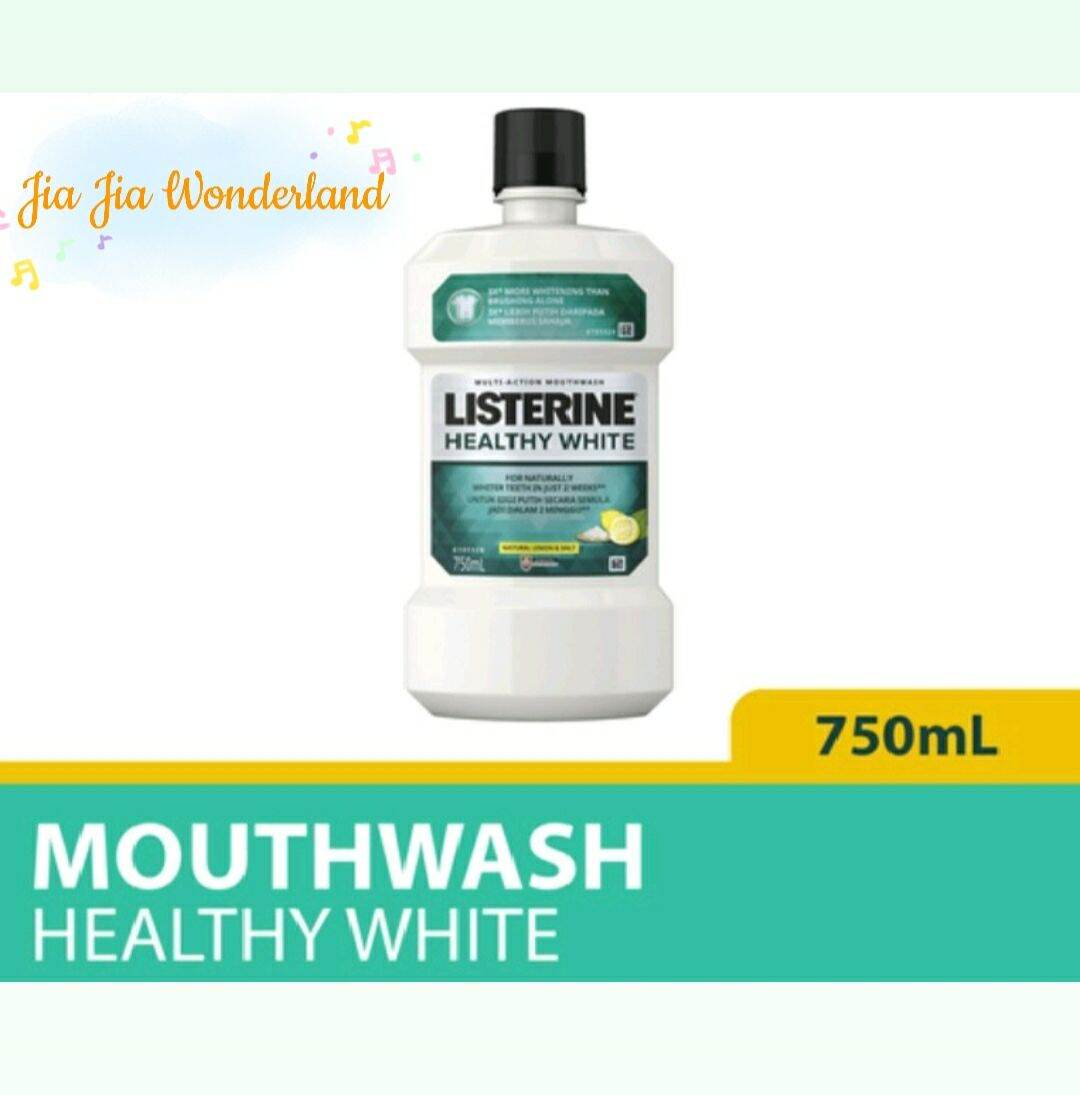 Listerine Mouthwash Healthy White (750ml)