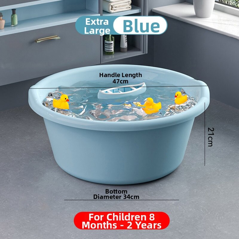FURENJILI | Large Thickened Plastic Baby Bath Tub