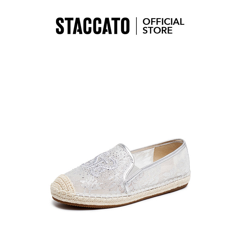Staccato Women's Lace Espadrille Shoes Casual Shoes Flat Shoes J0213 ราคา 3,790 บาท*ส่งฟรี