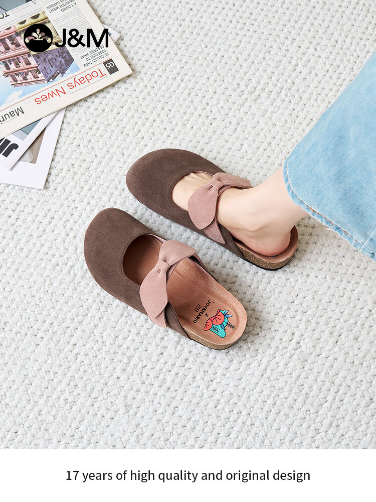 J&M | 2025 New Fall Retro Flat Casual Open Toe Slip-On Shoes Harga  330 Ringgit*Penghantaran Percuma