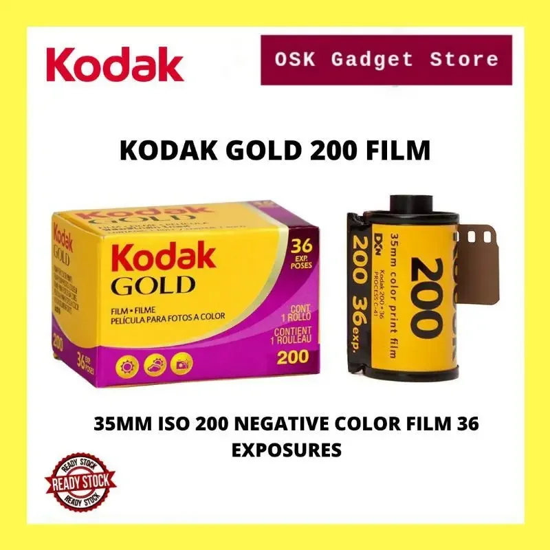 Kodak Gold 35mm ISO 200 Negative Color Film 36 Exposures