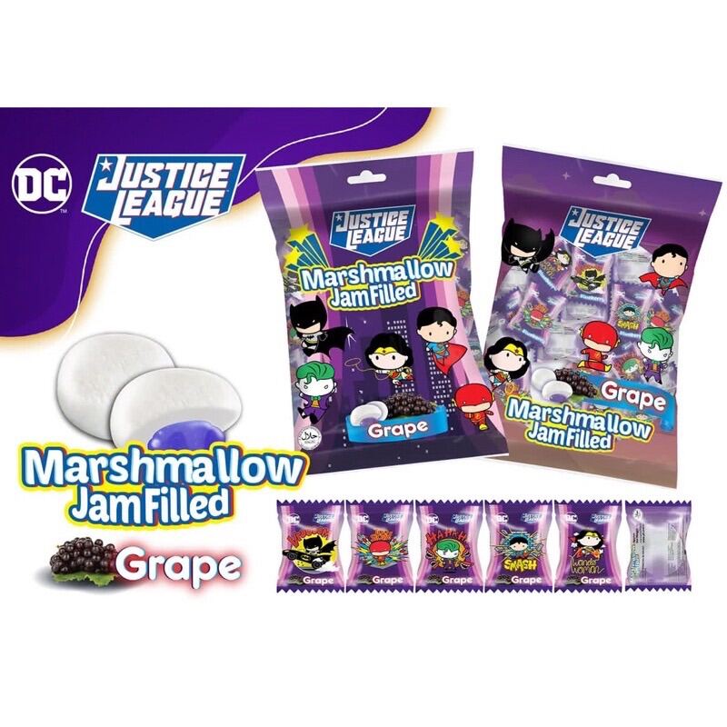 Ylf Justice League Marshmallow JamFilled Candy 90g Lazada